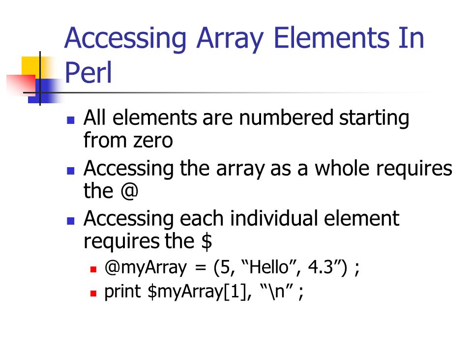 perl write array to file